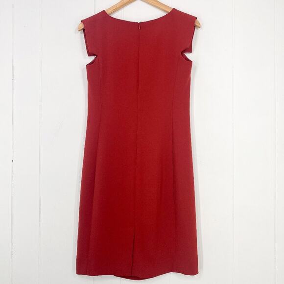 MM Lafleur The Sarah Dress Shift Career Professional Washable Size 4 Chili Flake - Picture 6 of 12